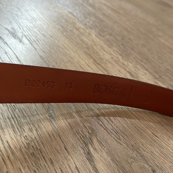 Bosca Canada 🇨🇦 Made Leather Belt Size 38/95 - Picture 3 of 11